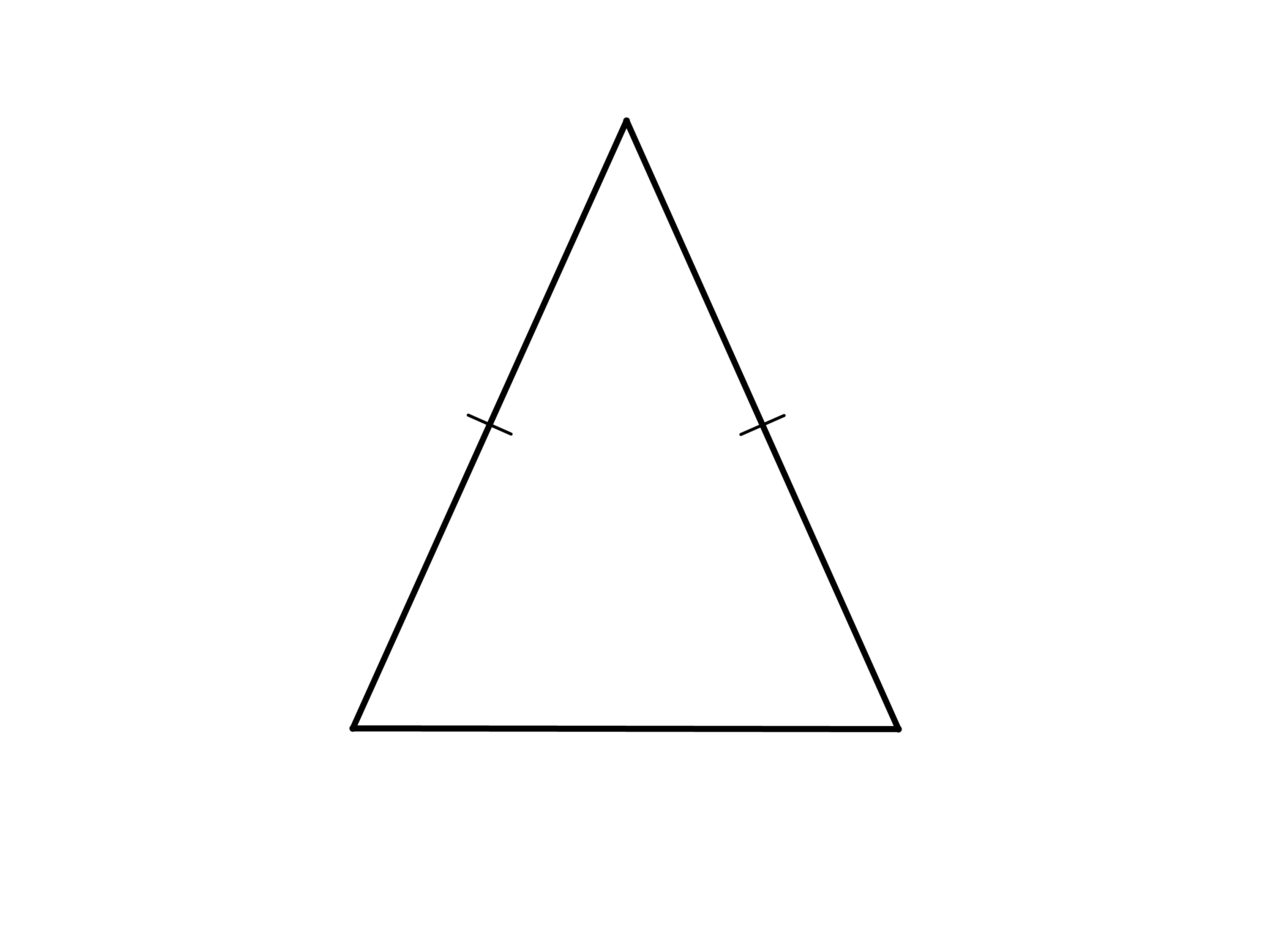 definition of an isosceles triangle